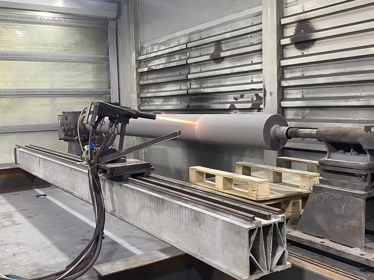 Factory Price Tungsten Carbide Coating Of The Rolls of the Rewinding Machine With Paper-making Industry 