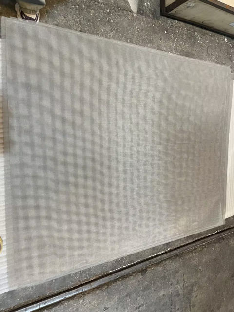 Screen with thermal spray coating