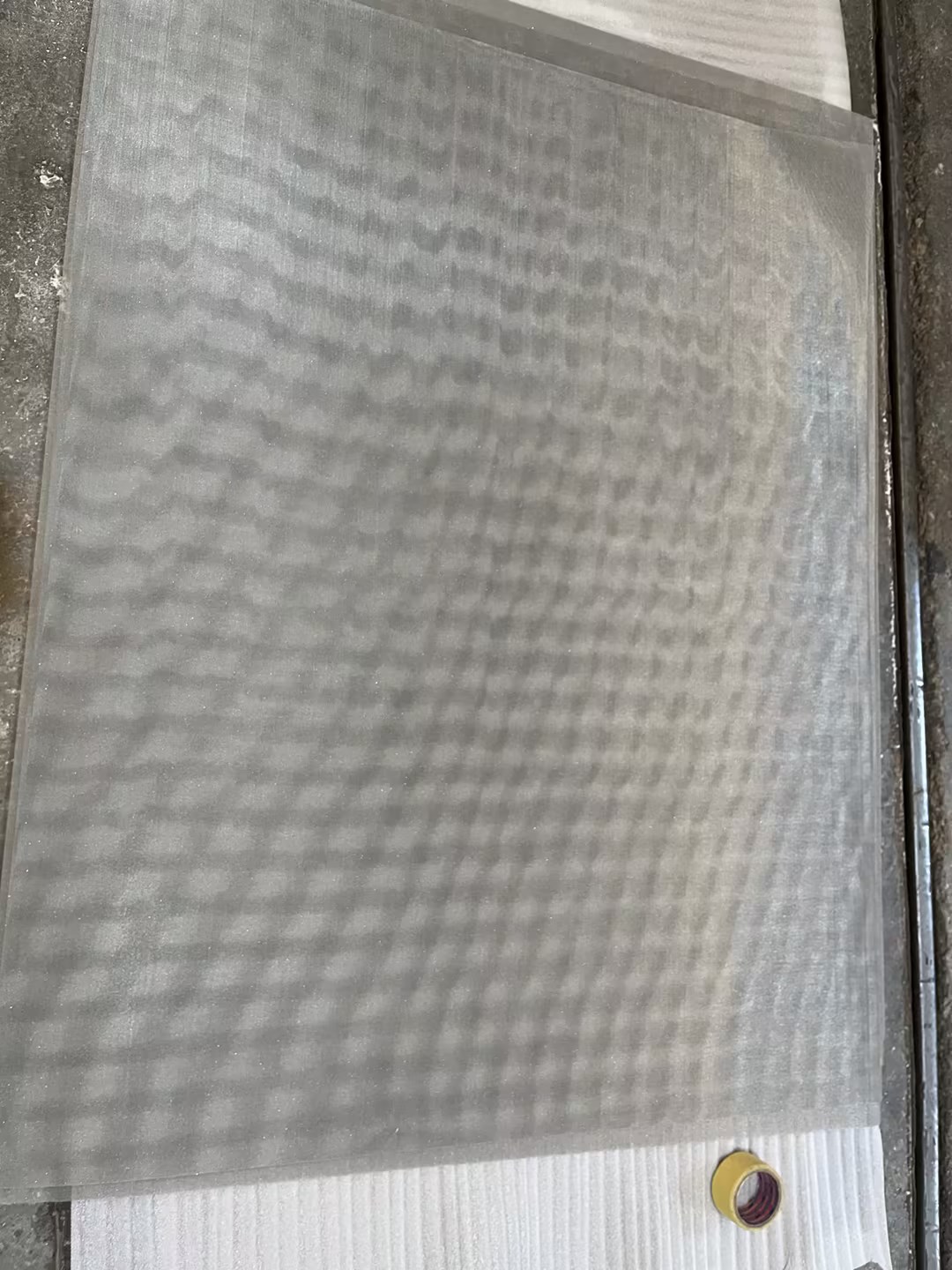 Screen with thermal spray coating