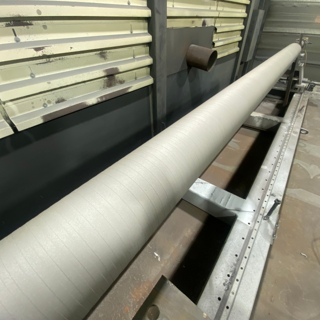 High Durability Rewinder Bottom Roll with Thermal Spray Coating